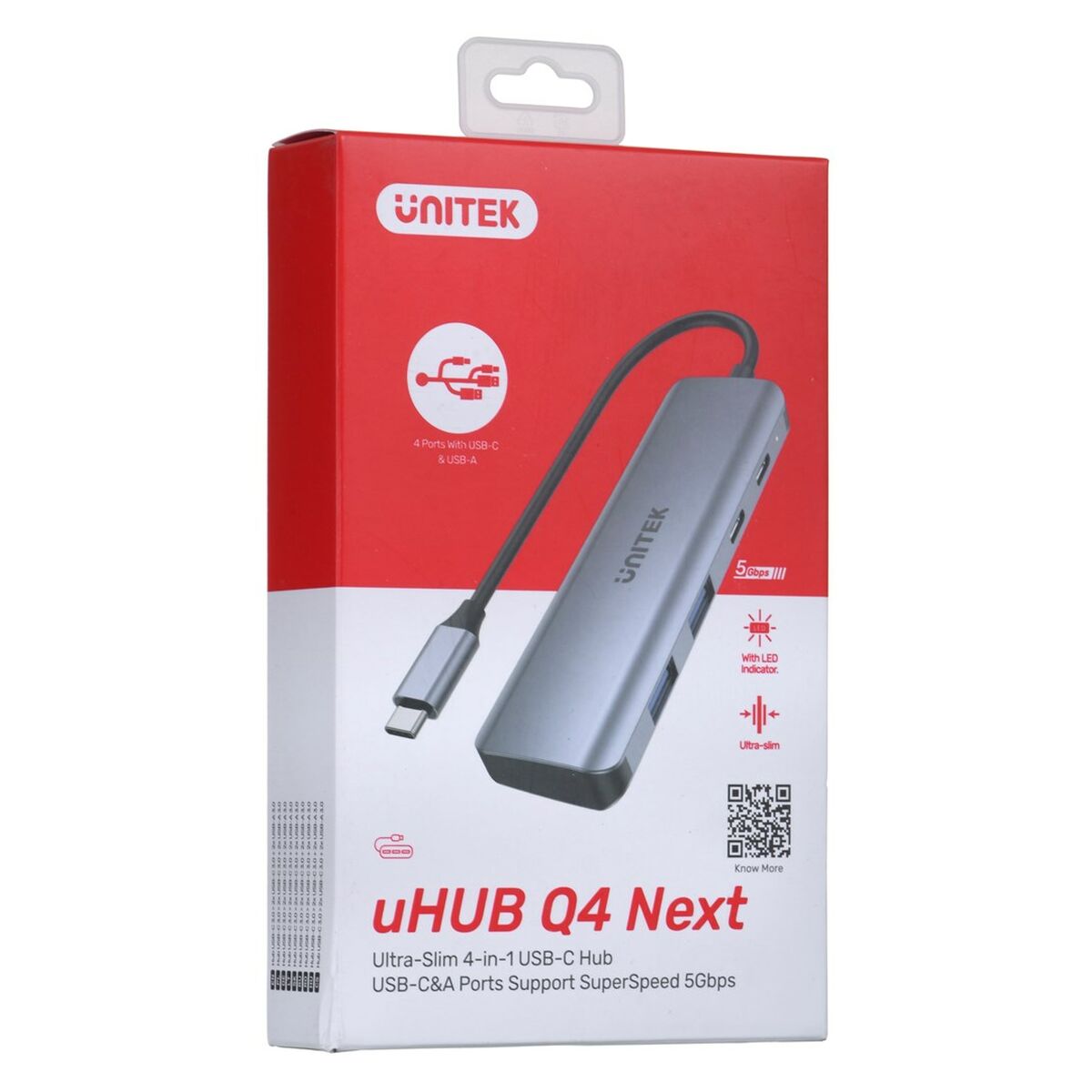 USB-HUB Unitek H1107Q Svart